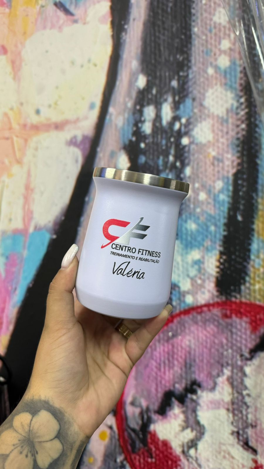 Copo térmico branco personalizado